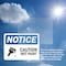 Signmission Caution Wet Paint Sign With Symbol, 5 in W x Rectangle, Vinyl Decal OS-2PACK-NS-D-35-L-10524 - alternate 6